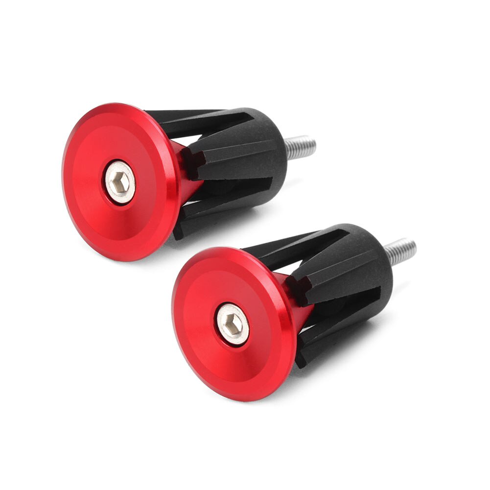 1 paar fiets mtb racefiets aluminium stuurgrepen stuurkap eindpluggen
