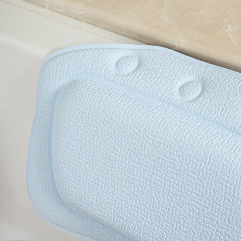 3D Soft Bathtub Pillow Headrest Waterproof PVC Bath Pillows Cushion Head Neck Rest Pillows With Suction Cups Bathroom Accessorie
