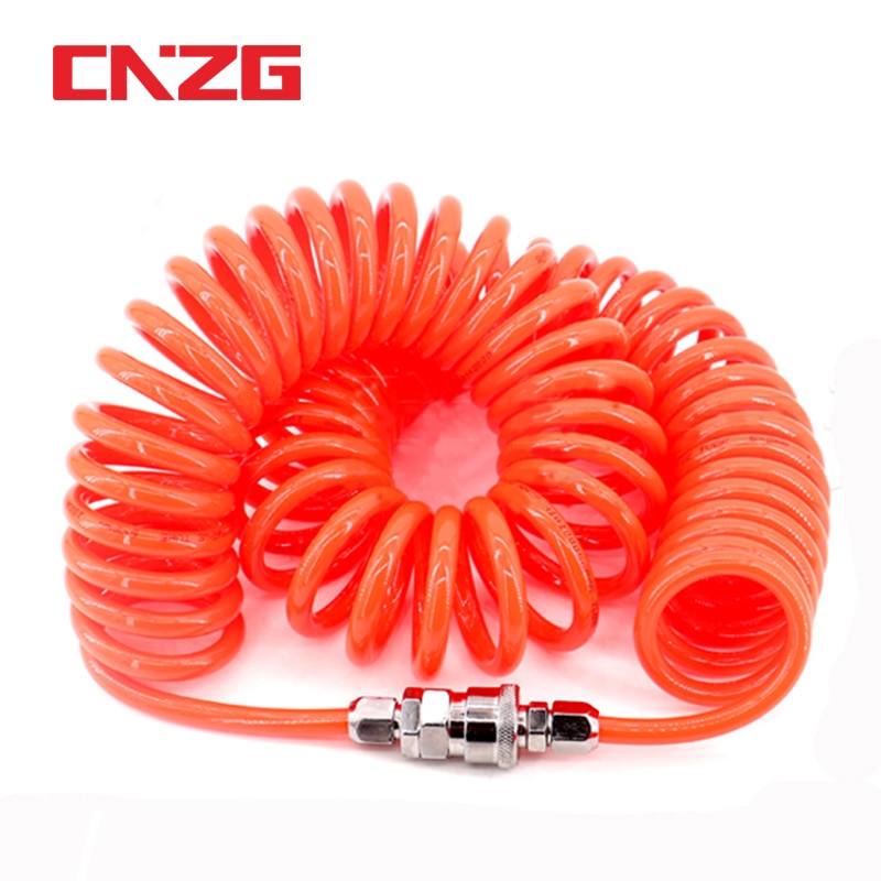 Schlauch Für Kompressor Luft Werkzeug 8mm 10mm 12mm 6M 9M 12M 8x5mm 12x8 10x 6,5mm Hohe Druck PU Rohr Rohr Gas Frühling Pneumatische Spirale