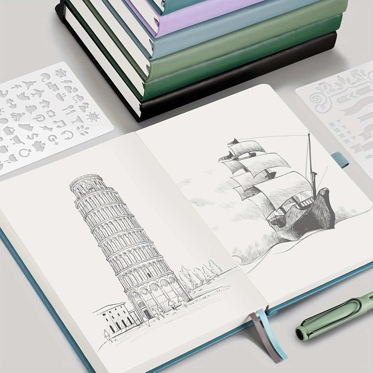 Notebook Journal - 200 pagina's kunstleren omslag Drievoudig notitieboekje met hoge esthetische waarde en creatieve notities in dit artikel