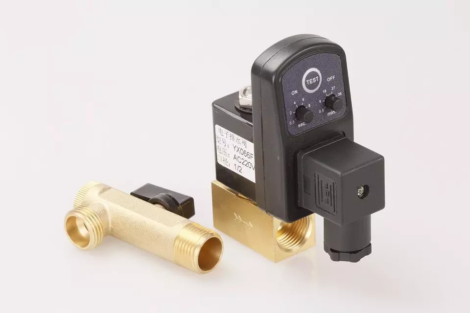 1pc 1/2 &quot; dräneringsventil elektronisk tidsstyrd luftkompressor gastank automatiska 2- -vägs dräneringsventiler för filter luftcylindrar