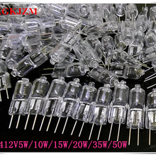 Ultra lage prijs g4 12 v 20 w halogeen lamp G4 12 V 5 W/10 W/15 w/20 W/35 W/50 W lamp geplaatst kralen kristallen lamp halogeenlamp