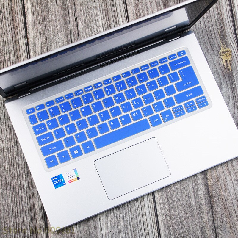 14 Inch Laptop Silicone Keyboard Cover Skin Protector For Acer Swift X SFX14-41G SFX14 41G / Acer Fun S3X Notebook: Blue