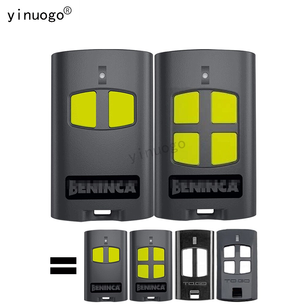 BENINCA TO GO 2WV 4WV 2VA 4VA Télécommande de porte de garage 433.92mhz Rolling Code BENINCA Télécommande BENINCA TOGO2VA TOGO2WV