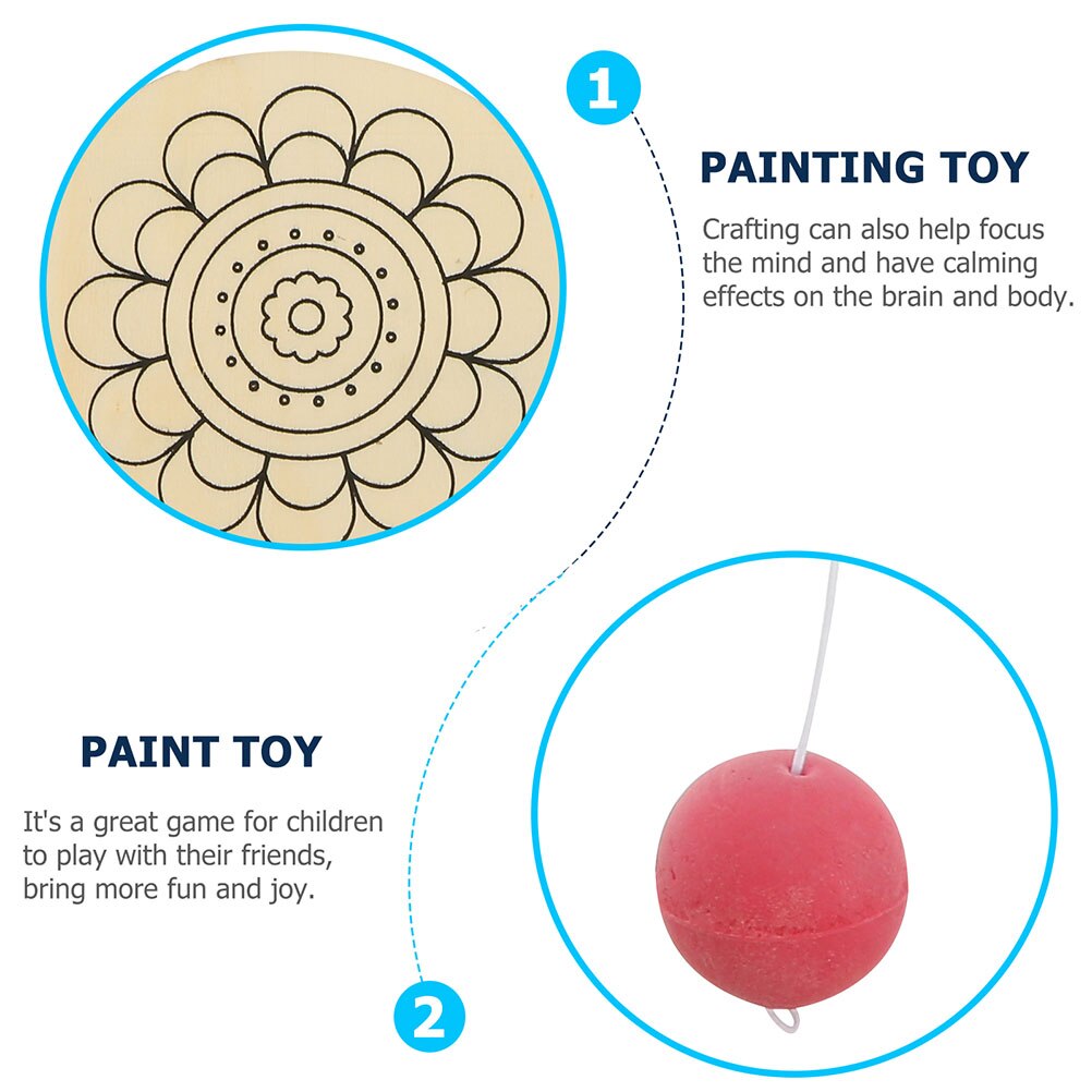 8pcs DIY Wooden Rackets Paddle Shape Wooden Rackets DIY Blank Wood Rackets