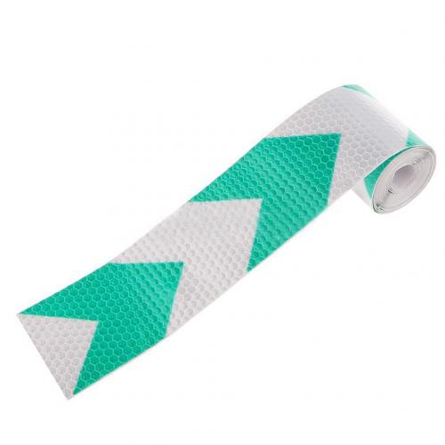 3m Arrow Marking Truck Car Reflective Safety Warning Conspicuity Sticker Tape: Green With White