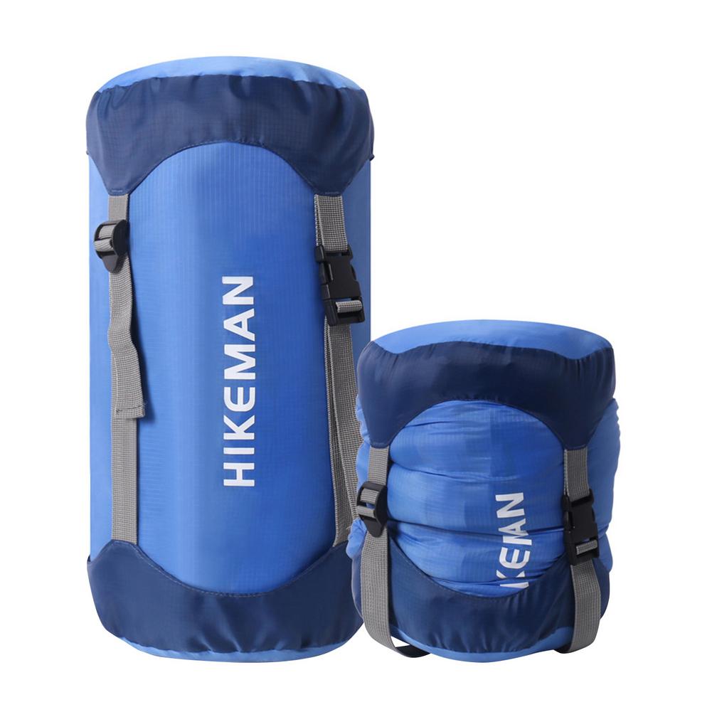 Wasserdicht Kompression Zeug Sack draussen Camping Schlafsack Nylon Lagerung Tasche Für Camping Reise Wandern: Blau