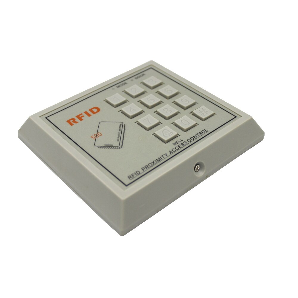125Khz RFID Keypad Access Control System Device Machine RFID Card Reader Door Lock System 500 users gray: A06 125khz ID