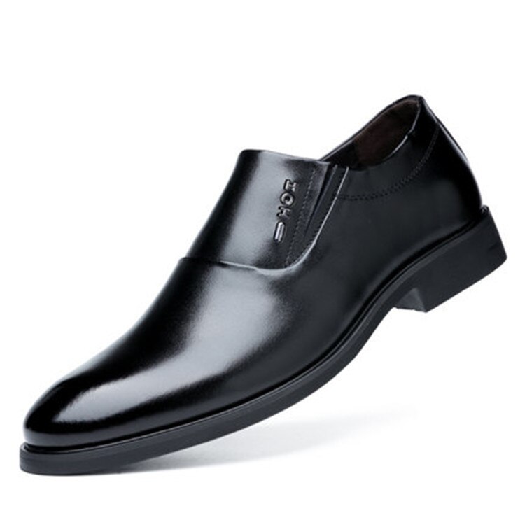 Klassiske kjole sko formelle bryllup sko mænd slip on office oxford sko til mænd sort sommer: 9.5