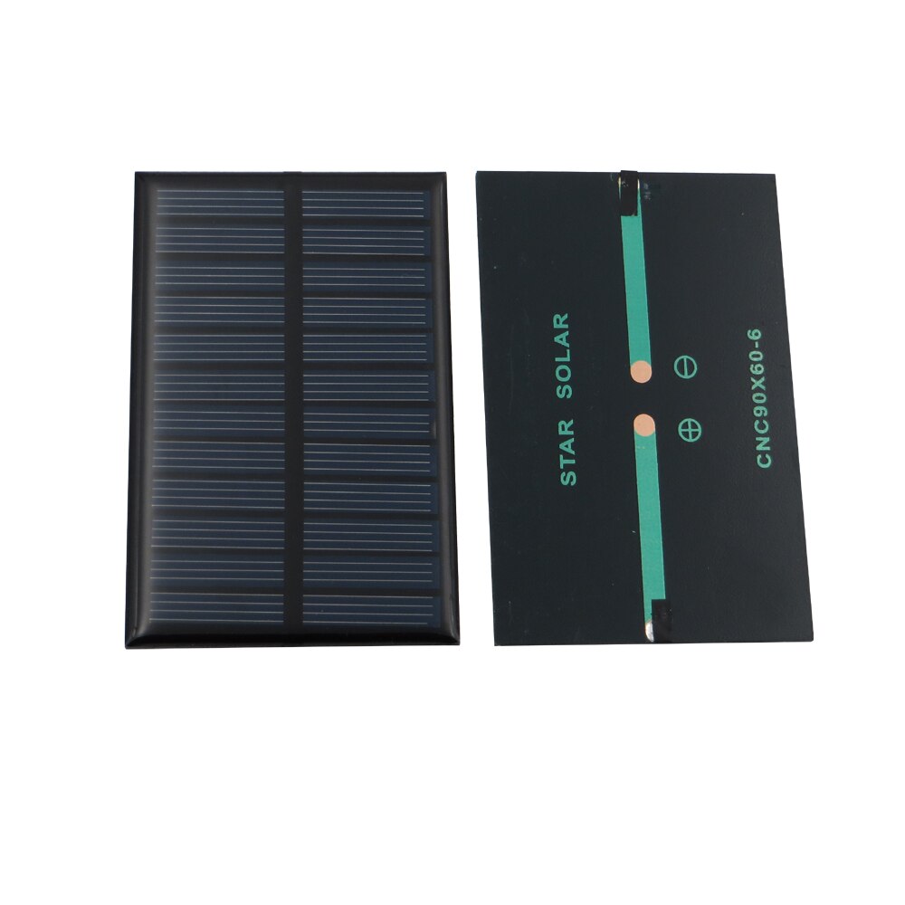 2 stuks x Zonnepaneel 6V 0.6W 100mA Mobiele DIY Battery Charger Mini Zonnepaneel China Module Solar systeem Cellen voor Mobiele Lader Speelgoed