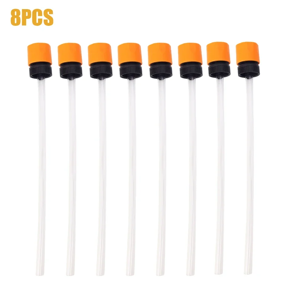 Conectores de manguera elástica, adaptador de lavadora a presión para botella de plástico, tubería de agua, succión, accesorios de lavado de coche, 1-10 Uds.: Naranja