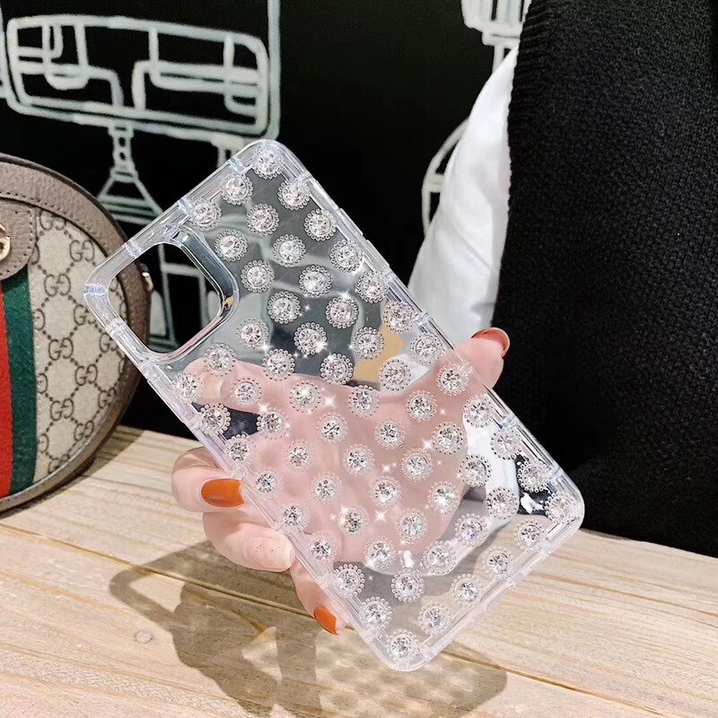 Gtwin Strass Glitter Phone Case Voor Iphone 11 Pro Xs Max Xr X 7 8 Plus Zachte Siliconen Tpu Diamant protector Case Cover