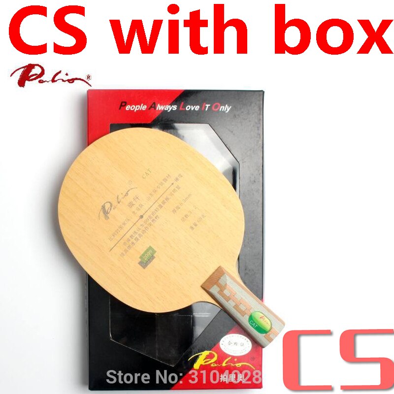 Palio – lame de tennis de table officielle CAT, lame en carbone pour raquette de tennis de table, attaque rapide avec lame légère à boucle: CS   with box