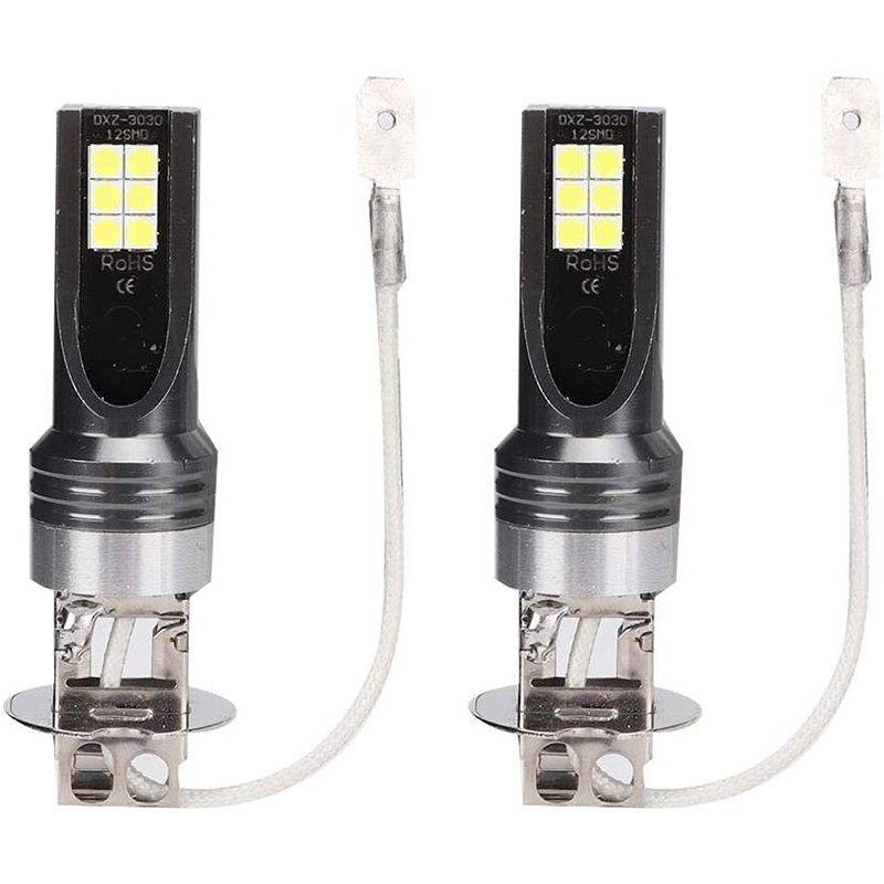12-24V 36W Automobile Led Fog Light, Led Motorcycle Headlight, Headlight Bulb, 3030 12 LED Driving Light H3: Default Title