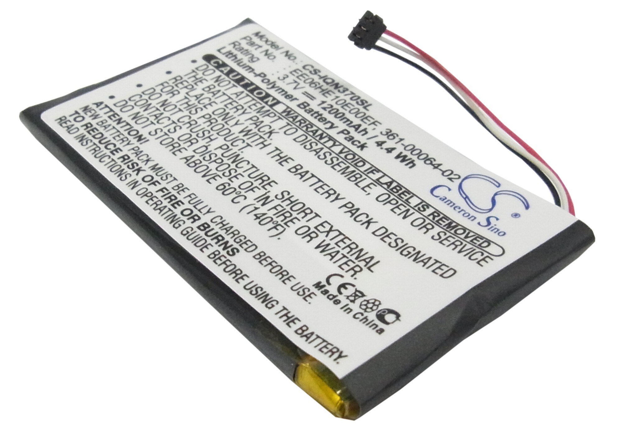 Cameron Sino 1200mAh Battery For Garmin Nuvi 3700 Nuvi 3760 Nuvi 3760T Nuvi 3790 Nuvi 3790T,361-00046-02 361-00064-02