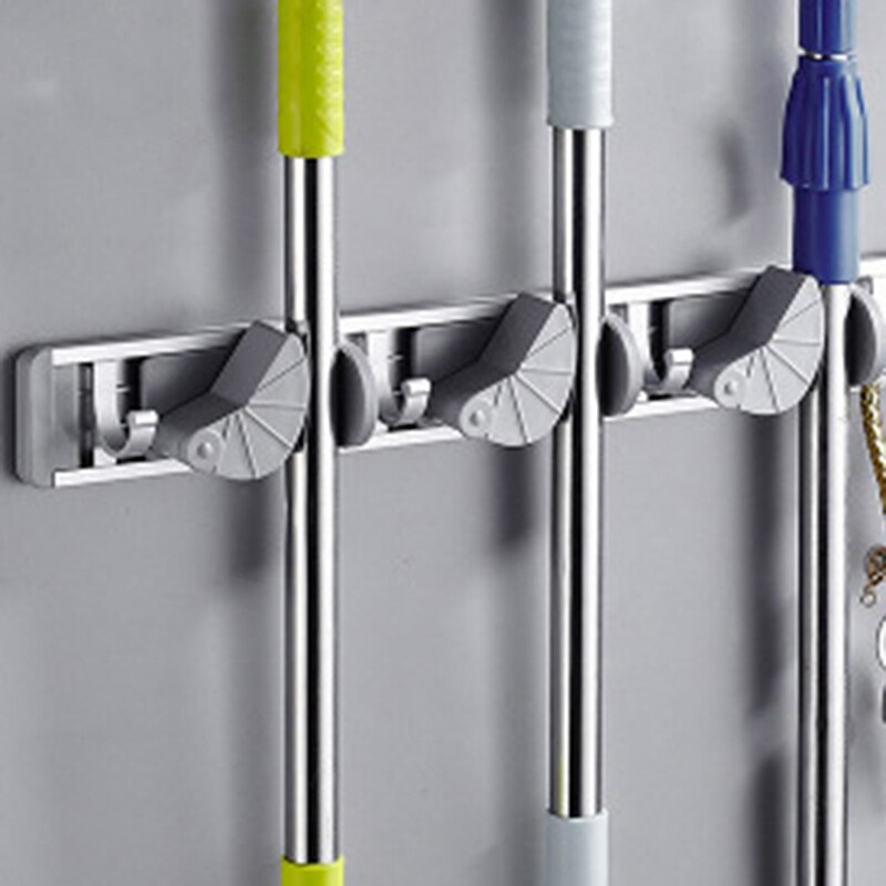 Mop Broom Holder Wall Mount Metalen Pantry Organisatie En Opslag Tuin Keuken Tool Organizer Muur Hanger: Default Title