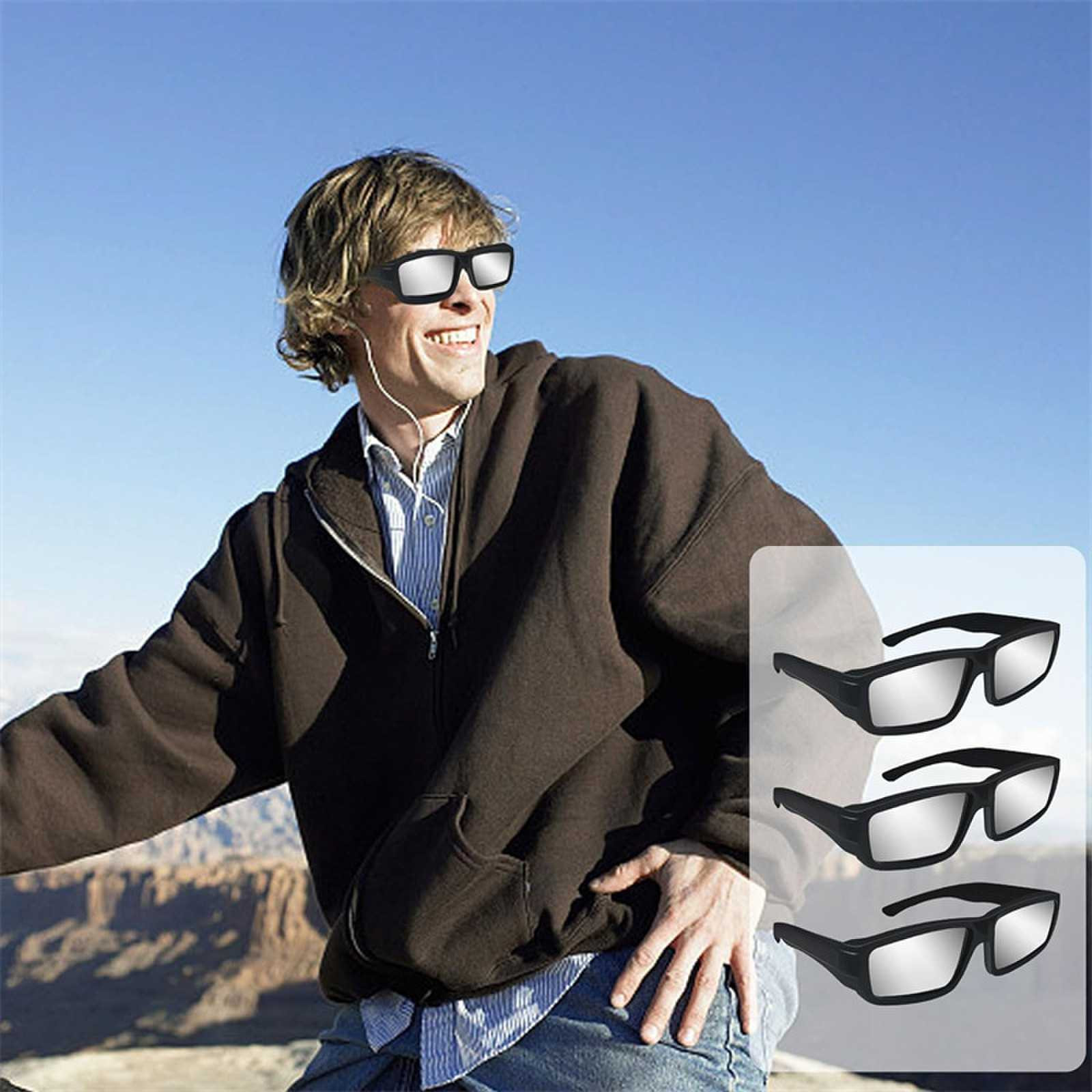 Solar Eclipse Glasses AAS Approved , ISO 12312-2 Certified, 1/2/3/5 Pack Durable Plastic Eclipse Glasses for Direct Sun
