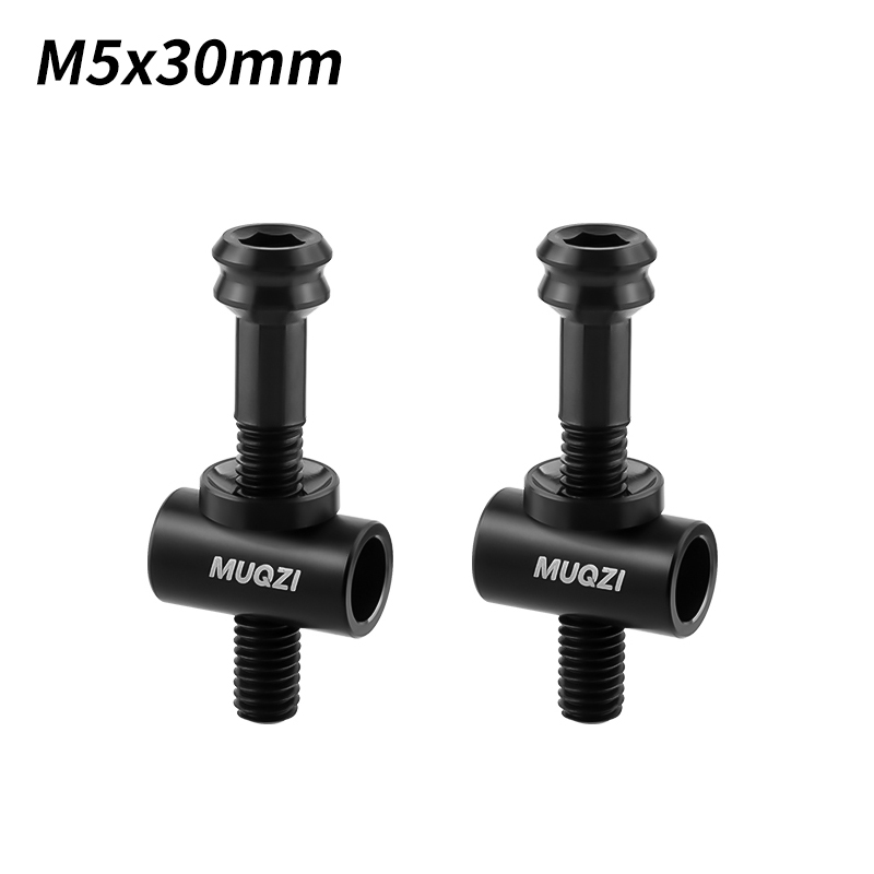MUQZI Titan-Sattelstützenschraube M5 x 30/40 mm Fahrrad-TC4-Sattelstützen-Befestigungsschraube mit Unterlegscheibe für Fahrradsitzrohr