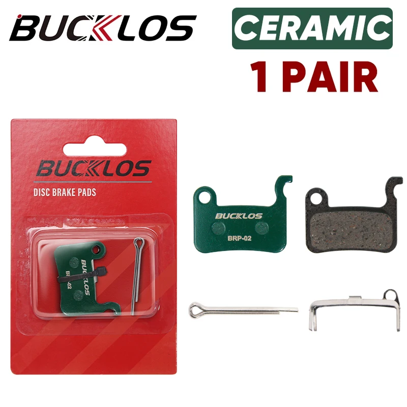 BUCKLOS Fahrradbremsbeläge für SHIMANO A01S M07 M535 MTB hydraulische Scheibenbremsbeläge Rennrad Scheibenbremsbeläge MTB BMX Fahrradteile: Grün