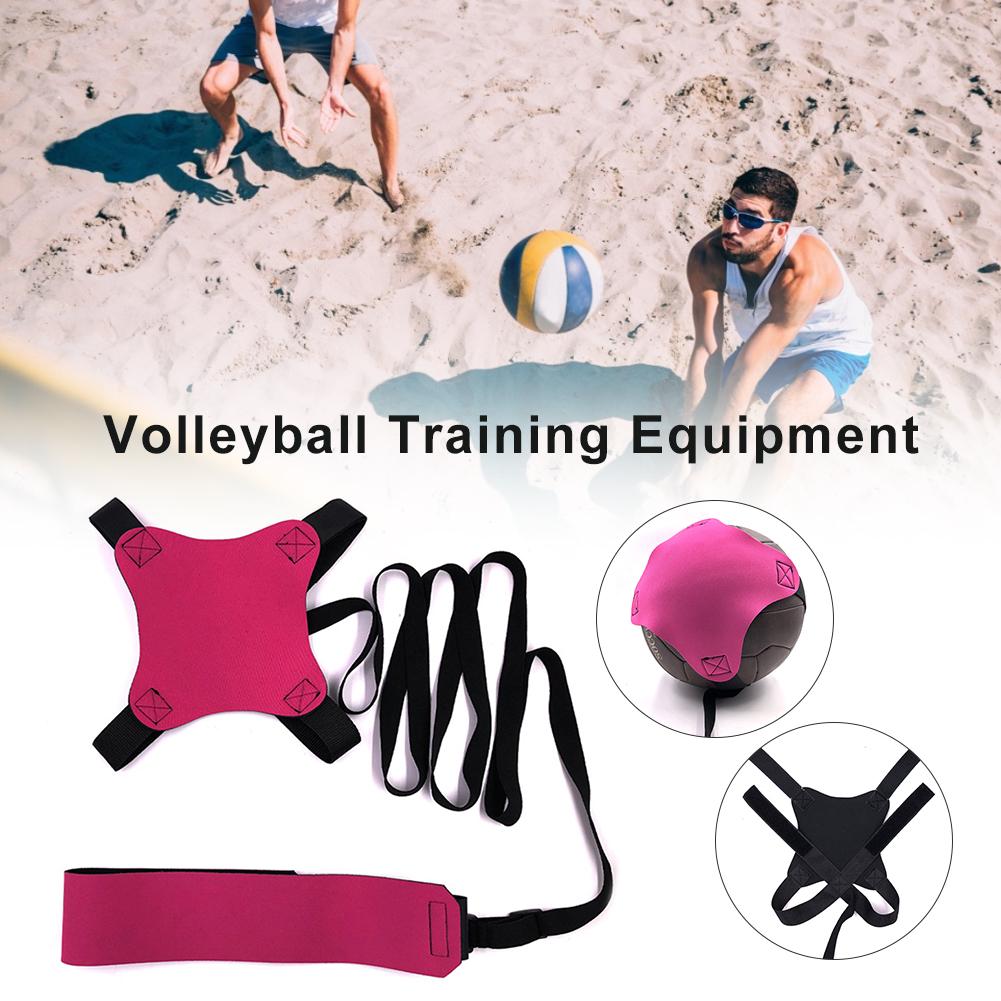 entrenamiento de voleibol de retorno equipo de pelota ayuda a un gran entrenador cinturones para la práctica individual de servir lanzamientos longitud ajustable