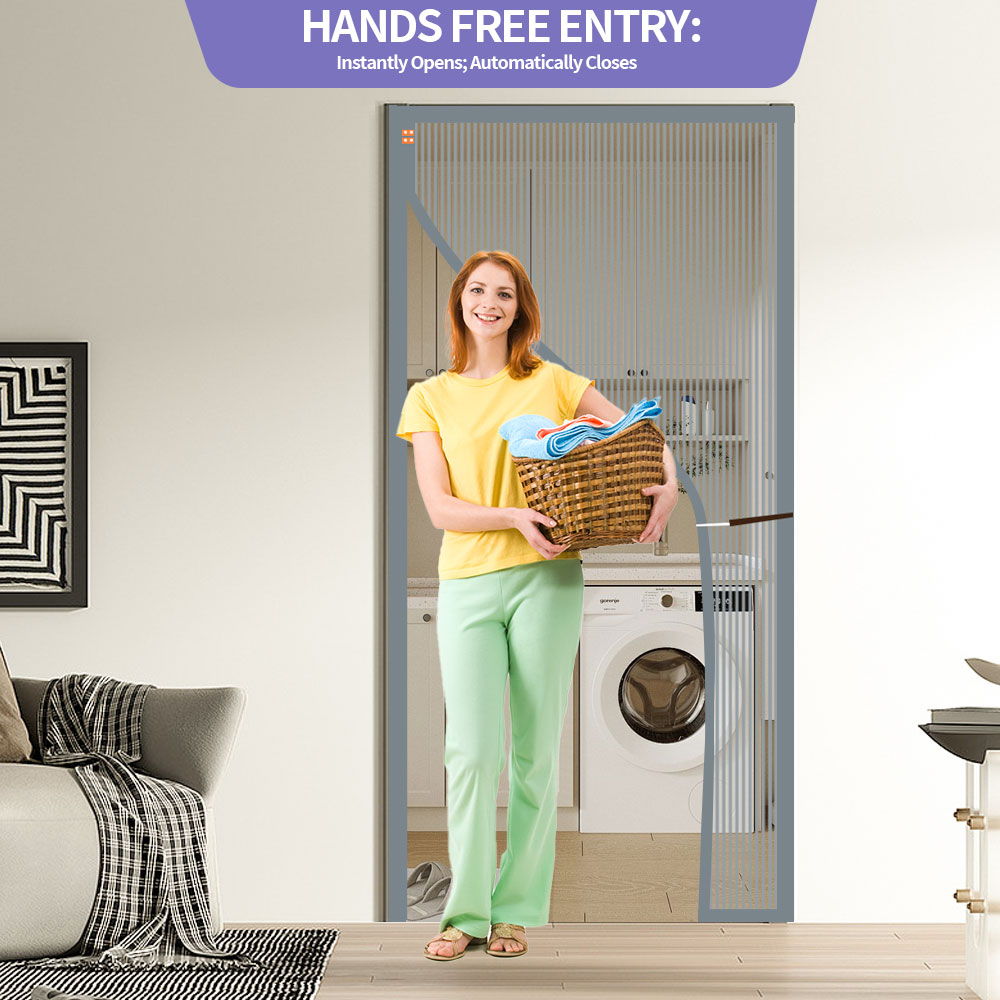 Rideaux anti-moustiques, Style, rideau de Porte à écran, longue à rayures magnétiques, Porte d'isolation, décoration spécialisée d'intérieur