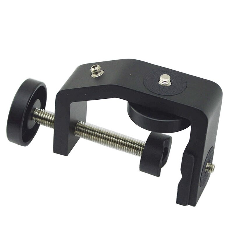 Multifuncional clipe de alumínio unc1/4 Polegada parafuso universal c suporte braçadeira para câmera tripé flash suporte