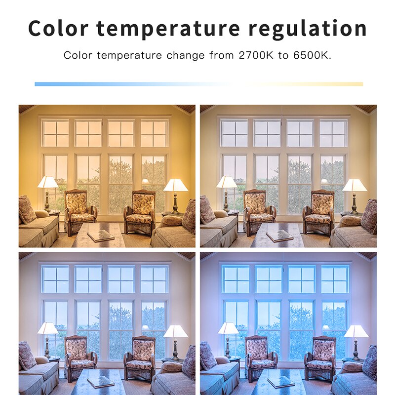 Gledopto led 6w rgb+cct led pære zigbee smart led pære  e27 ac100-240v ww/cw rgb led pære dimbar lys dobbel hvit og farge