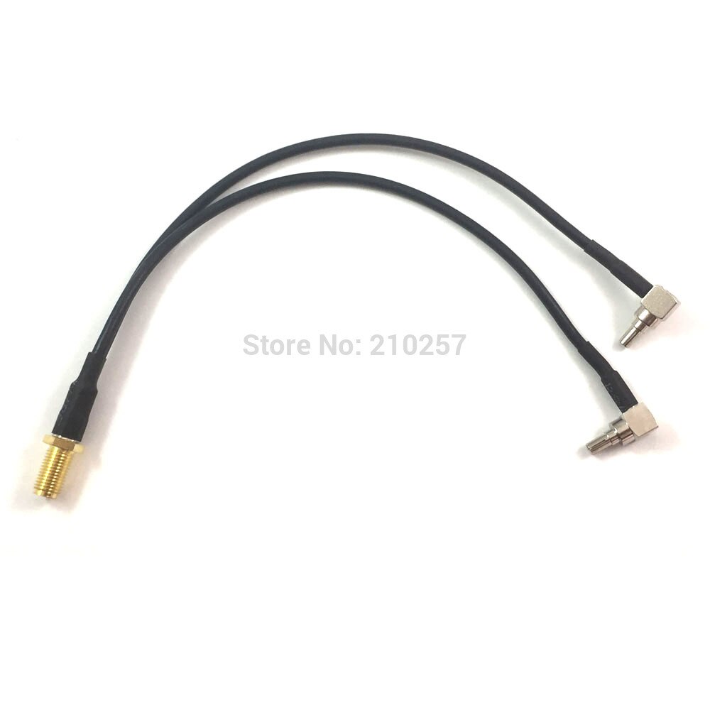 1 pcs SMA Fêmea de tipo Y 2x CRC9 RA Masculino Splitter Combinador Cabo Pigtail RG316 20 cm Para Huawei Modem