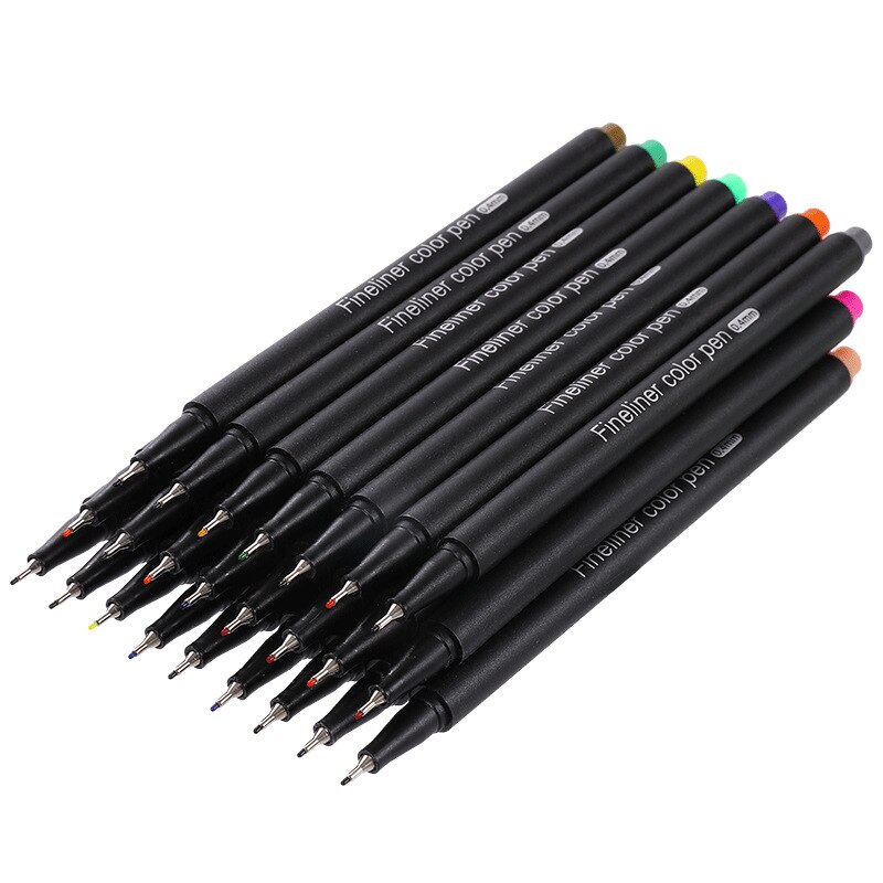 Akvarellpensel Penn Sett 60 Farger - finne liner Kunst Tusj - Tegning Maling - Skoleutstyr