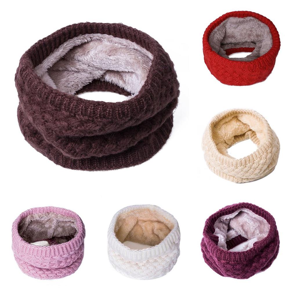 Winter Scarves Men Women knitted Cotton Autumn Scarves Children Boy girl Unisex Warm Thicken Wool Plus Velvet Scarves