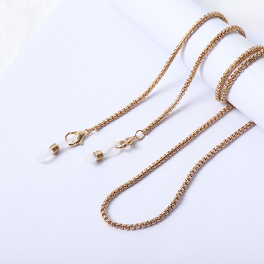 Cadena de cristal antideslizante para mascarillas Unisex, cadena de 70cm para máscara facial, collar de correa, soporte para gafas, cordón para cuello y gafas de sol, Unisex, chico y Mujer: 6