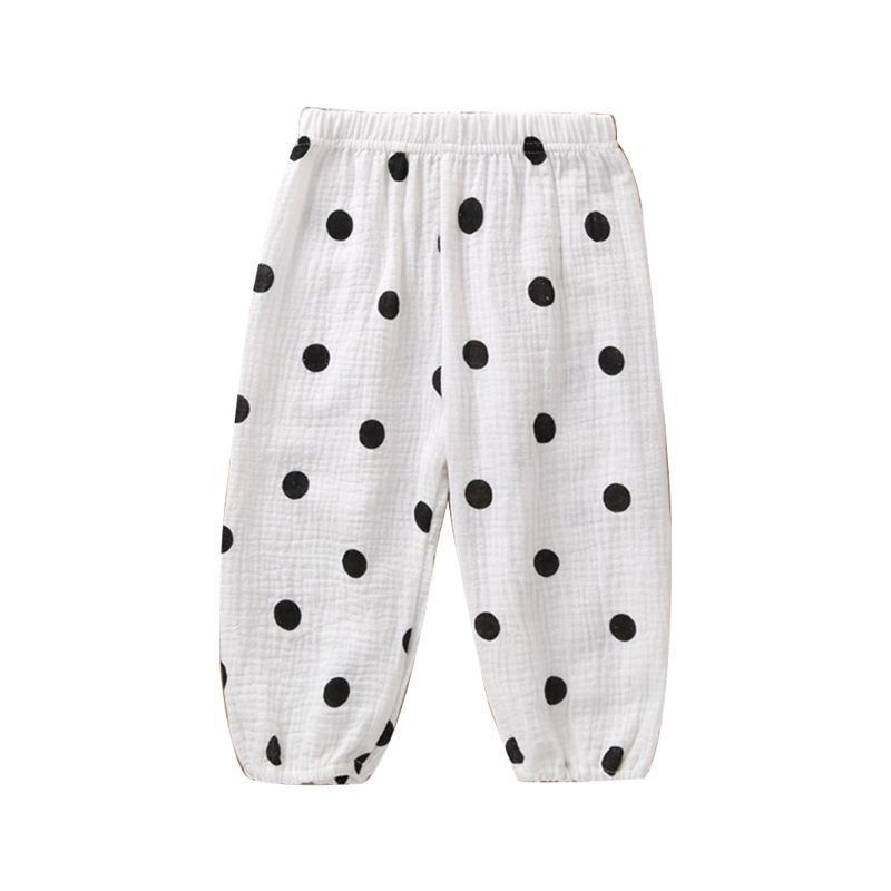 Kids Pants Cartoon Girls Pants For Boy Cotton Silk Breathable Anti-mosquito Harem Casual Long Pants Children Trousers Bloomer: 9FF1001092-1-S