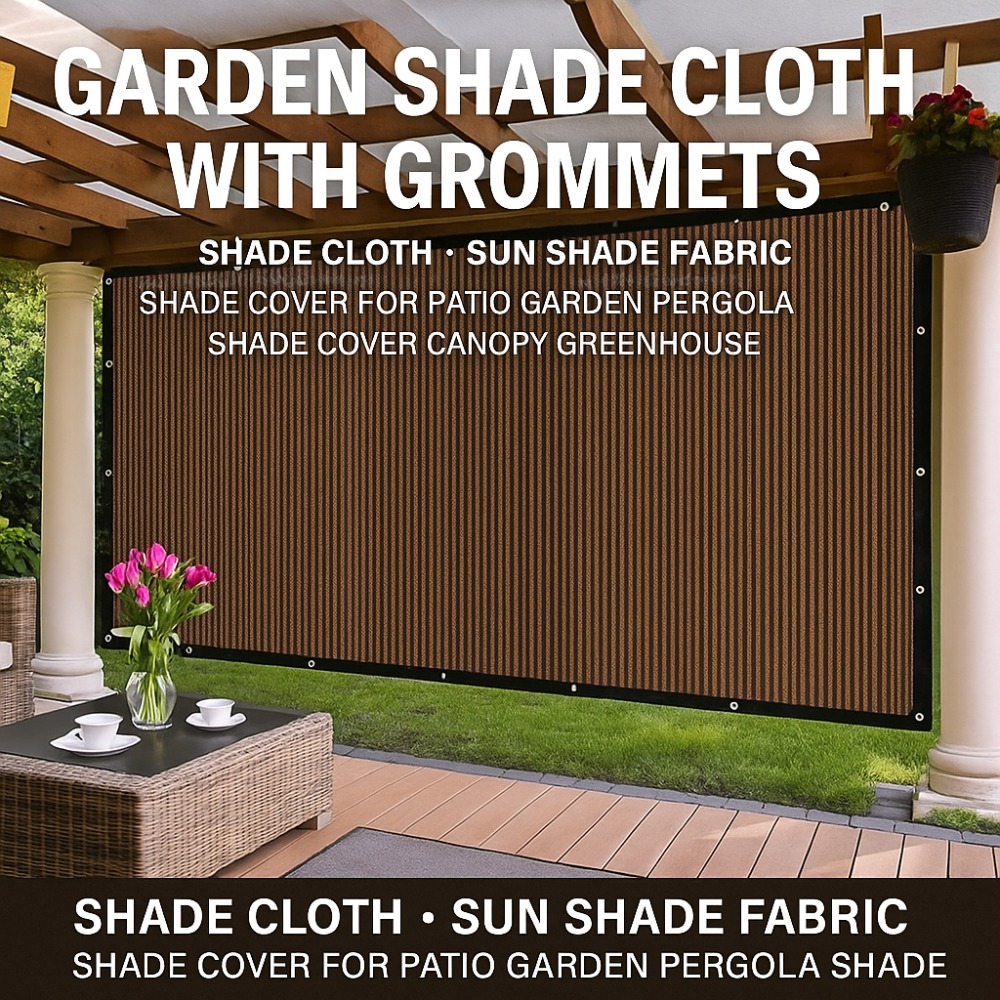 Paño de sombra para pérgola de Patio con ojales, cubierta de red parasol, dosel de protección UV para terraza de jardín al aire libre y reuniones de patio trasero