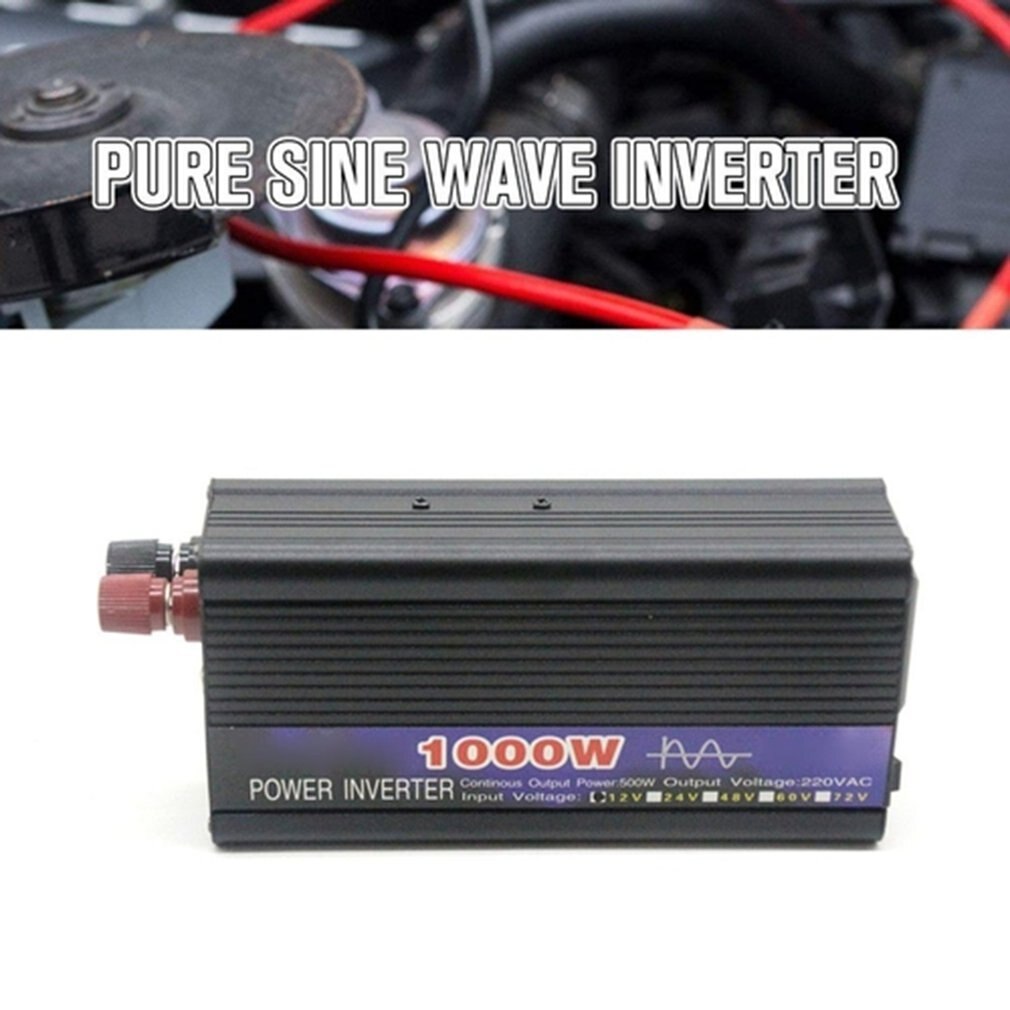 1000w Pure Sine Wave Inverter Smart Power Inverter Single Digital Display Car Inverter Conversion Booster