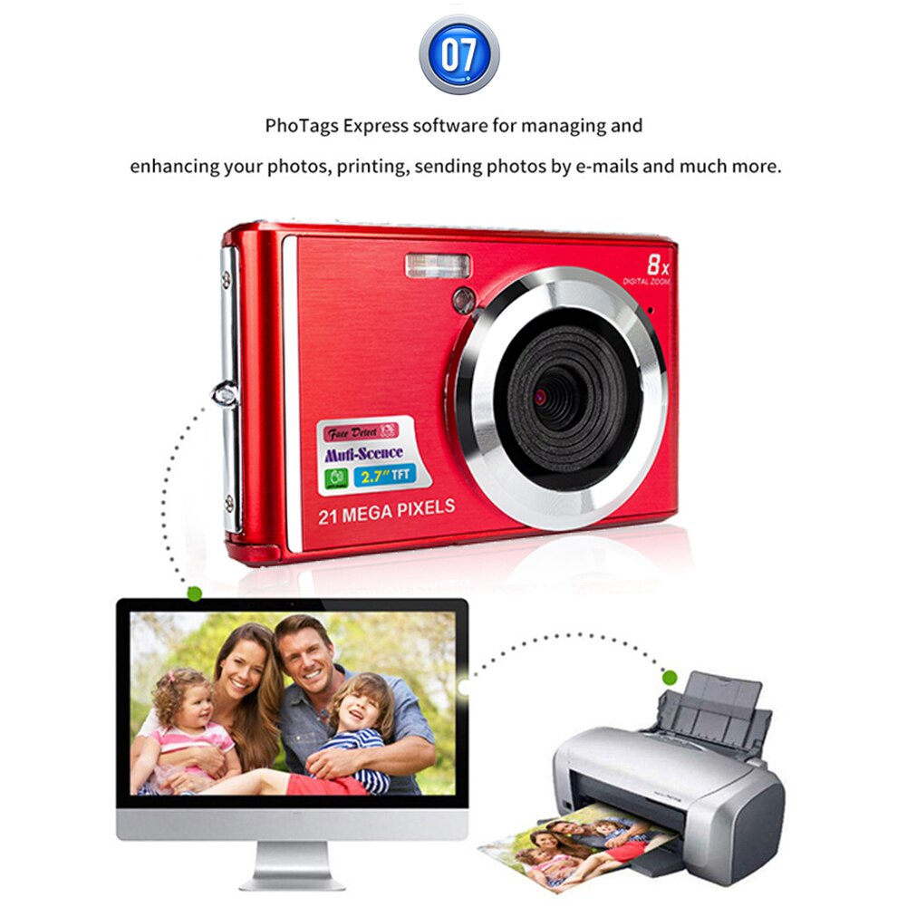 C4 Mini HD Digital Camera CMOS Sensor Portable Travel Photo Video Camera for Children Kid Adult Birthday