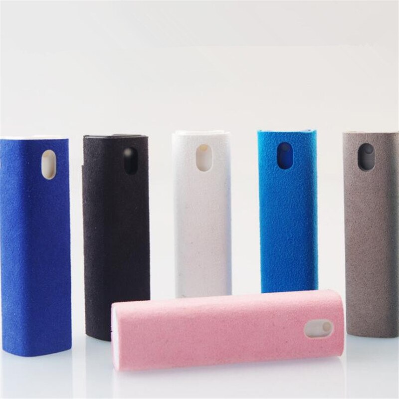 Nyaste 2 in 1 telefonskärm rengöringsspray dator mobiltelefon skärm dammborttagningsverktyg mikrofiberduk set rengöringsartefakt