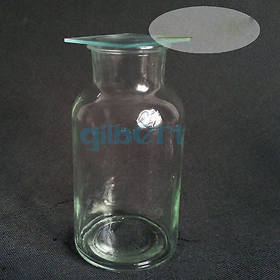 250ml Bottom Diam 65mm Lab Glass Gas Collecting Bottle with Frosted Glass Cap