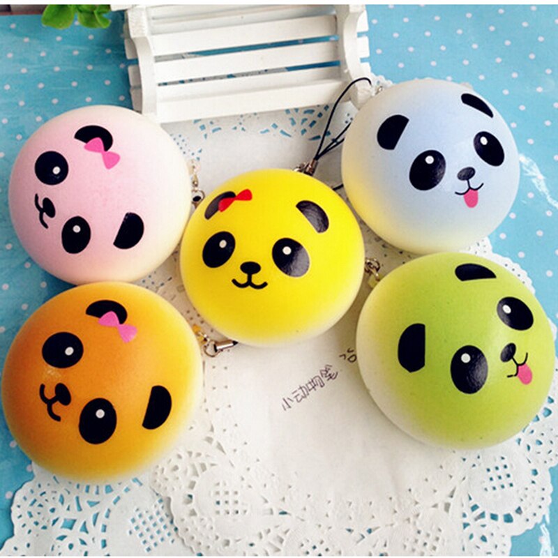 Jumbobolle squishies langsomt stigende panda squshy kawaii squishy leker kremduftende squishies pandabolle sjarm stressavlaster
