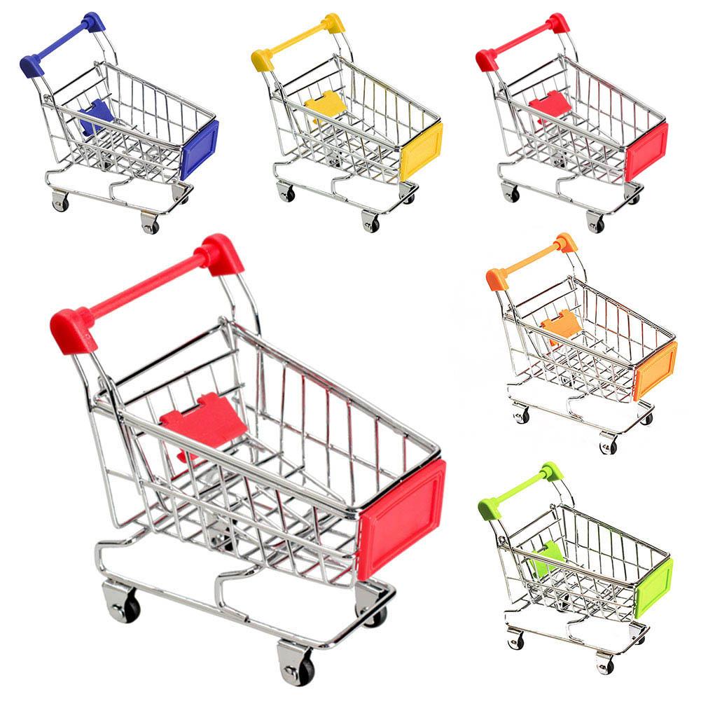 Cute Mini Shopping Handcart Cart Supermarket Utility Mode Storage Toys