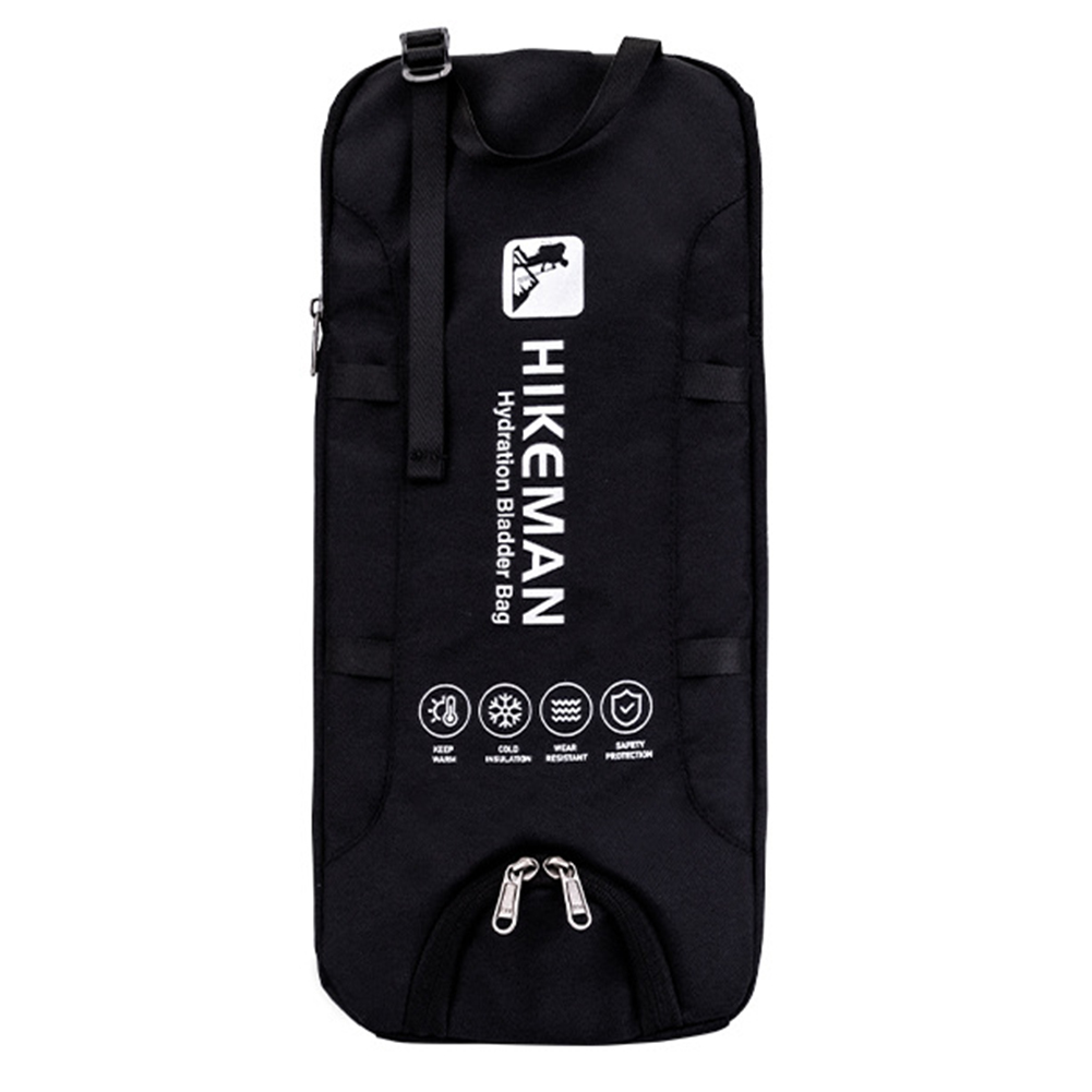 Insulated Cooler Bag for 1-2L & 2-3L Water Bladder Water Bladder Insulator Bag Protective Insulated Sleeve for Camping Skiing: black