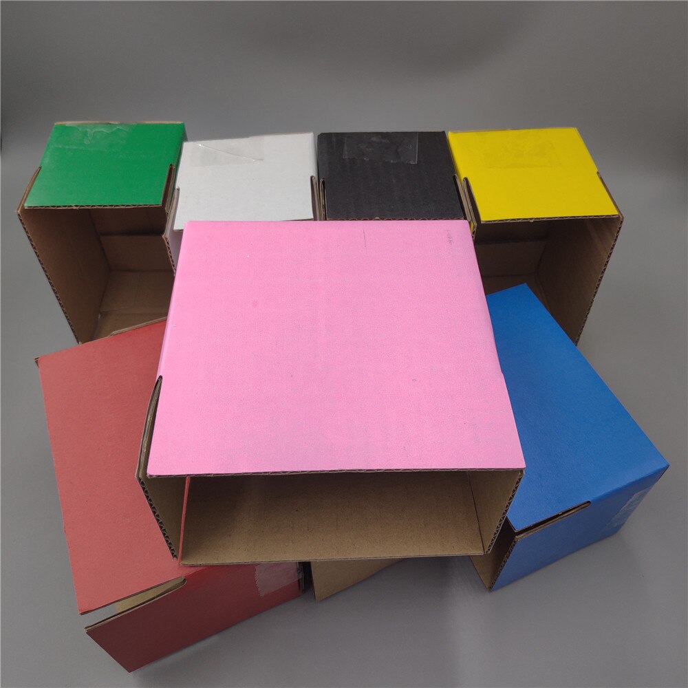 13*8*9cm 50 stücke bunte verrotten rosa schwarz grün gelb kleine Karton Verpackung Kasten, wellpappe Kasten