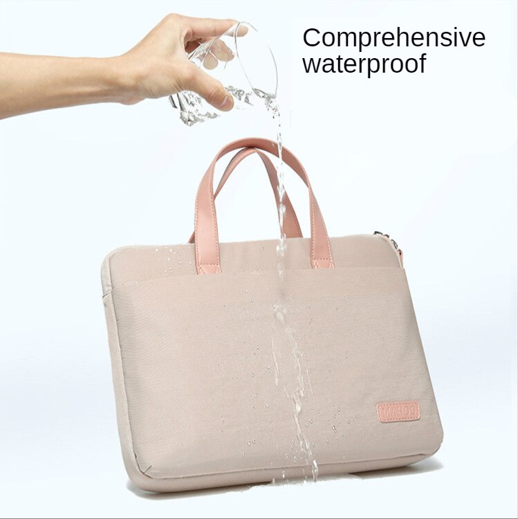 Maletines portátiles a prueba de golpes para mujer, bolsa de ordenador, bolso de mano para documentos de negocios, bolsa de mensajero, accesorios