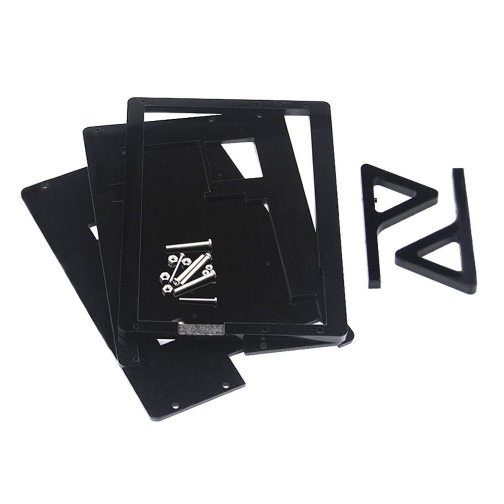 For Raspberry Pi Raspberry Pi 4 Model B 7-inch Acrylic Display Shell Bracket Stack Replacement Parts