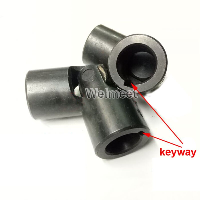 1pcs 10mm-22mm Hole Motor Output Shaft Coupler Connector Cross Universal Joint Coupling Bushing with Keyway