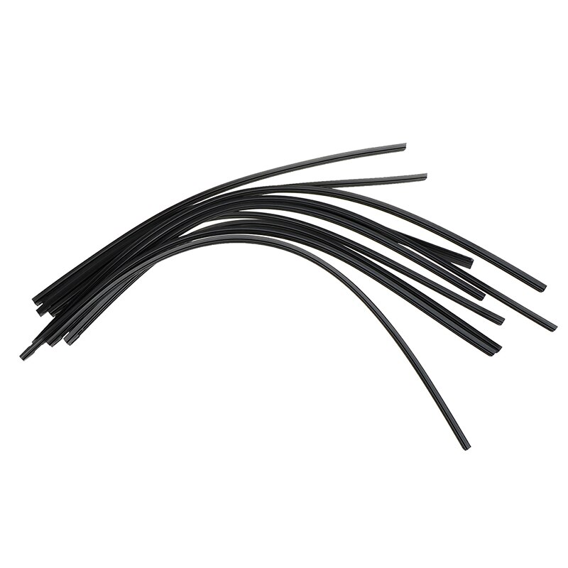 2Pcs Bone wiper strip 14/16/17/18/19/20/21/22" Car Windshield Metal U-type Wiper Blades Vehicle Insert Soft Rubber Strip Refill