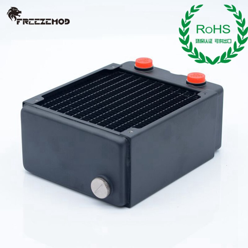 Freezemod 120 Radiator Koperen Heatsink 3 Lagen 65Mm Dikke Koperen Vinnen G1/4 Voor Computer Pc Waterkoeling TSRP-HP65-120