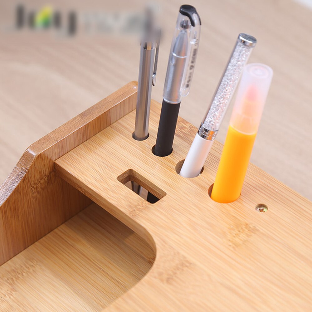 Computer Stand Monitor Increased Shelf Screen Heightened Base Desktop Keyboard Storage Shelf Elevated