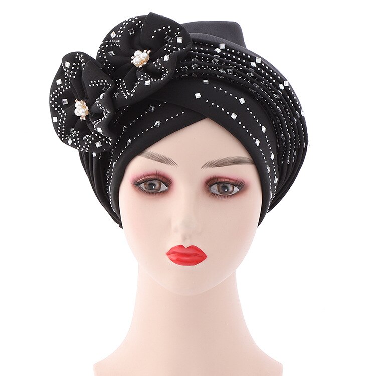 foulard femme africaine chapeau africain femme chapeau femme Bonnets pour Les Femmes Déjà Automatique Gele Hijab Aso Ebi Tête Écharpe Bandeaux Turban Chapeau pour Les Femmes Africaines Automatique Gele Aso Oke