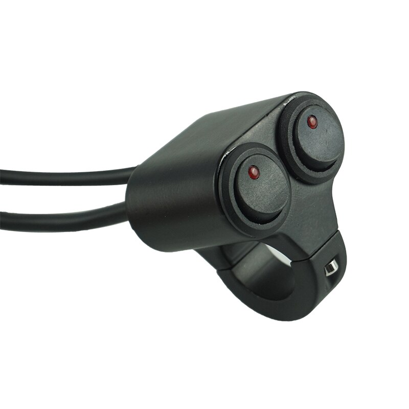 Aluminum Alloy 22mm 24mm Motorcycle Switches Handlebar Mount Switch Headlight Hazard Brake Fog Light ON OFF With Indicator Light