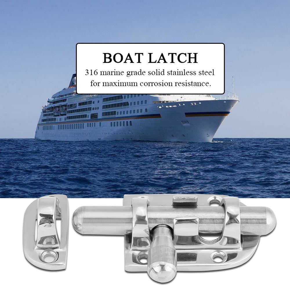Stainless Steel Marine Boat Door Window Lock Latch Slide Barrel Bolt Clasp 60mm 110mm